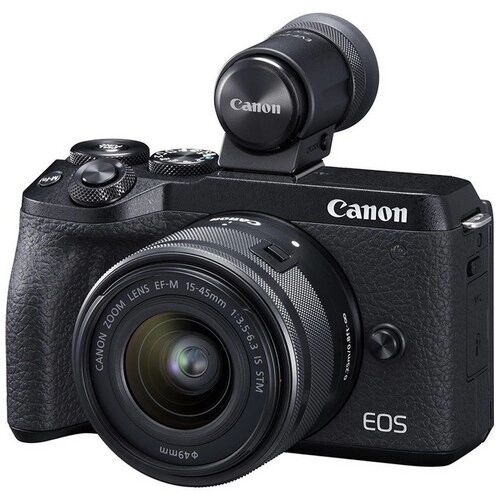 Canon Fotocamera Mirrorless Canon M6 Mark II + Obiettivo EF-M 15-45mm + Miri