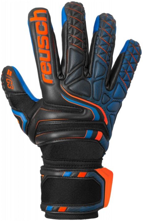 Reusch Guanti Calcio Attrakt G3 Evolution Nero Arancio Uomo 9.5 / L Reusch Guanti Calcio Attrakt G3 Evolution Nero Arancio Uomo 9.5 / L