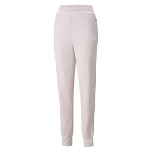 Puma Pantaloni Con Polsino Logo Rosa Donna L