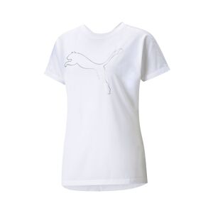 Puma Maglietta Palestra Logo Bianco Donna S