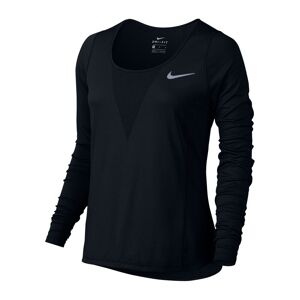 Nike T-shirt Ml Run Cl Relay Black Donna M