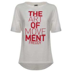Freddy T-Shirt Donna Mm Logo Bianco XS
