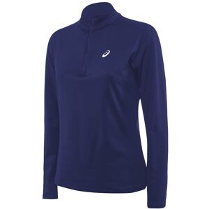 Asics Maglia Running Ml Hzip Winter Top Blu Donna L