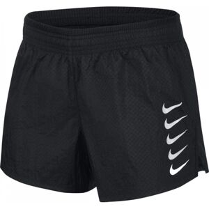 Nike Pantaloncini Running Swoosh Nero Bianco Donna M