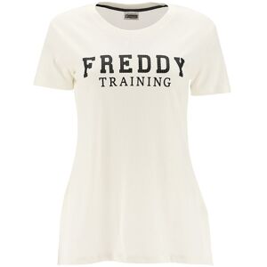 Freddy T-shirt Check Bianco Nero Donna M