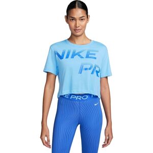 Nike Maglietta Palestra Pro Train Crop Blu Donna M Nike Maglietta Palestra Pro Train Crop Blu Donna M