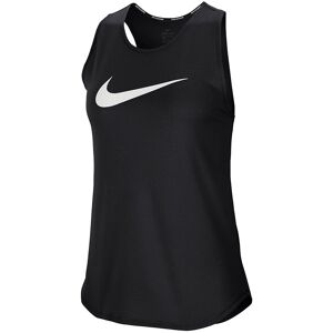 Nike Canotta Running Swoosh Nero Argento Donna XS Nike Canotta Running Swoosh Nero Argento Donna XS