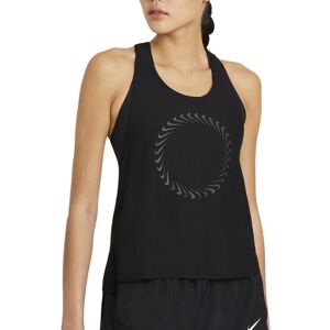 Nike Canotta Running Miler Icon Clash Nero Bianco Donna L Nike Canotta Running Miler Icon Clash Nero Bianco Donna L