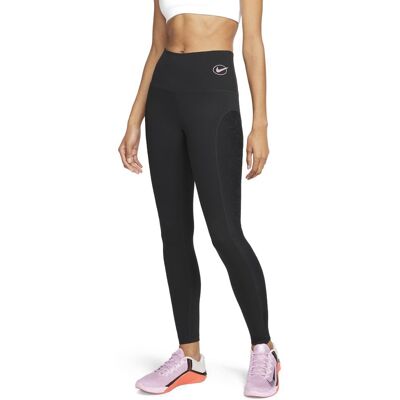 Nike Leggings Sportivi Tight Icon Clash Nero Rosa Donna M Nike Leggings Sportivi Tight Icon Clash Nero Rosa Donna M