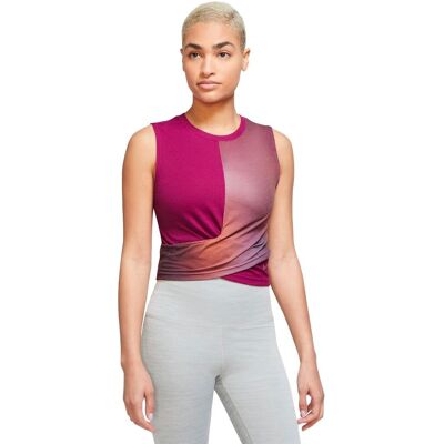 Nike Canotta Palestra Yoga Bordeaux Donna XS Nike Canotta Palestra Yoga Bordeaux Donna XS