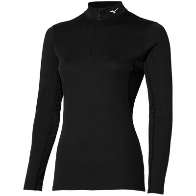 Mizuno Maglia Running Bt Mid Weight Crew Nero Donna XS Mizuno Maglia Running Bt Mid Weight Crew Nero Donna XS