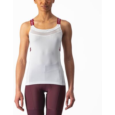 Castelli Top Ciclismo Donna Bavette Ivory/Persian Red Donna S Castelli Top Ciclismo Donna Bavette Ivory/Persian Red Donna S