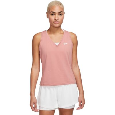 Nike Canotta Tennis Victory Rosa Bianco Donna XS Nike Canotta Tennis Victory Rosa Bianco Donna XS