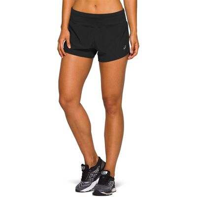 Asics Pantaloncini Running Road 3,5" Nero Donna S Asics Pantaloncini Running Road 3,5" Nero Donna S
