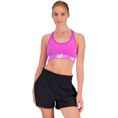 New Balance Reggiseno Sportivo Pace 3.0 Cosmic Rose Donna XS New Balance Reggiseno Sportivo Pace 3.0 Cosmic Rose Donna XS