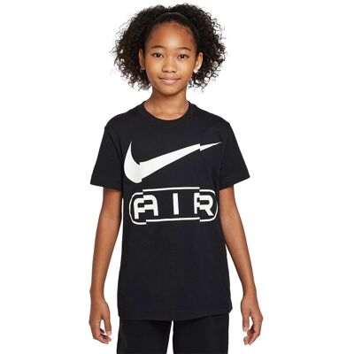 Nike T-Shirt Air Big Logo Nero Bambina XS Nike T-Shirt Air Big Logo Nero Bambina XS