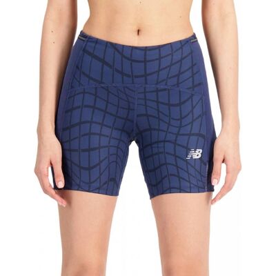New Balance Pantaloncini Running Printed Impact Nero Donna XS New Balance Pantaloncini Running Printed Impact Nero Donna XS