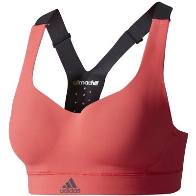 ADIDAS bra donna high bicolor rosso XS A-B ADIDAS bra donna high bicolor rosso XS A-B