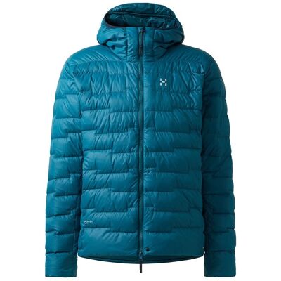 Haglofs Giacca Piuma Roc Flash Down Hood Deep Teal Uomo M Haglofs Giacca Piuma Roc Flash Down Hood Deep Teal Uomo M