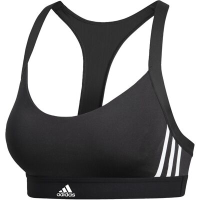 ADIDAS reggiseno sportivo righe di lato nero donna XS ADIDAS reggiseno sportivo righe di lato nero donna XS