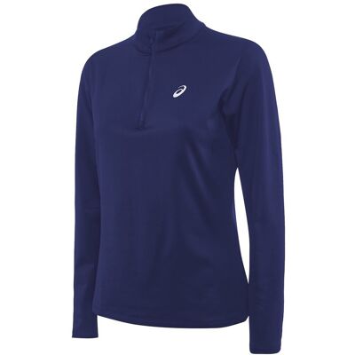 Asics Maglia Running Ml Hzip Winter Top Blu Donna S Asics Maglia Running Ml Hzip Winter Top Blu Donna S