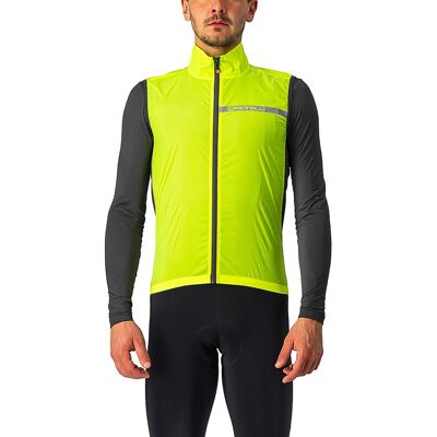Castelli Gilet Ciclismo Squadra Stretch Giallo Uomo M Castelli Gilet Ciclismo Squadra Stretch Giallo Uomo M