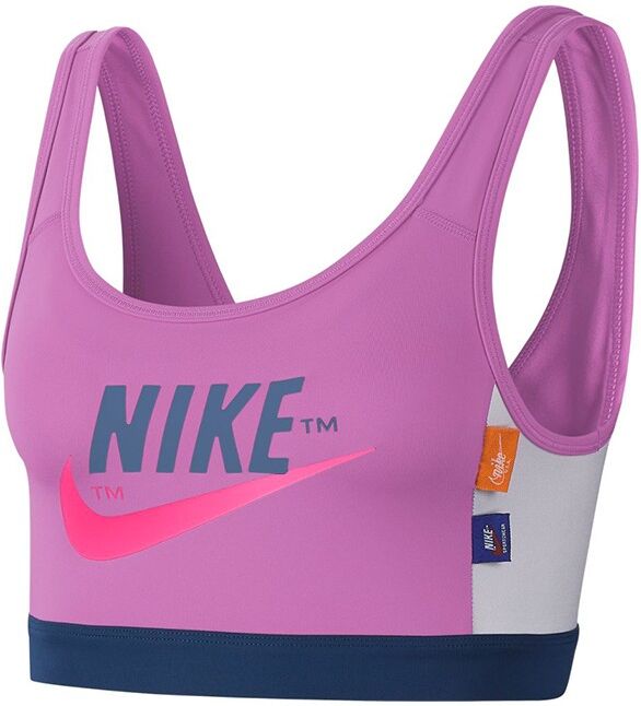 Nike Reggiseno Sportivo Logo Swoosh Rosa Donna XS