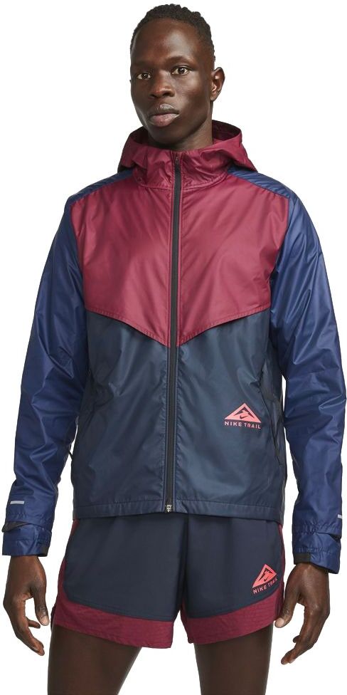 Nike Giacca Trail Running Windrunner Bordeaux Blu Uomo L