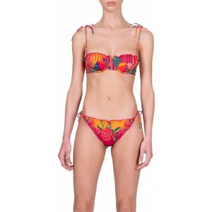 Effek Bikini Ferretto Fiorato Arancione Donna M