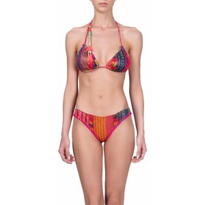 Effek Bikini Triangolo Fiorato Arancione Donna M