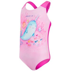 Speedo Costume Intero Piscina Narwhal Rosa Azzurro Neonato ITA 2 Anni