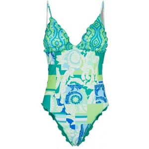 Effek Costume Intero Sbambolato Verde Donna L