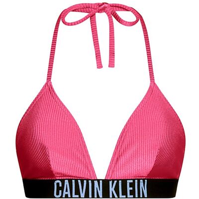 Calvin Bikini Top Elastico Parlato Rosa Donna XS Calvin Bikini Top Elastico Parlato Rosa Donna XS