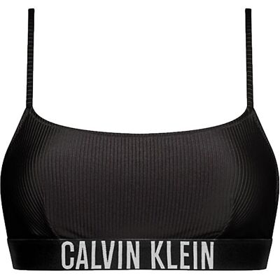 Calvin Bralette Elastico Parlato Nero Donna XS Calvin Bralette Elastico Parlato Nero Donna XS