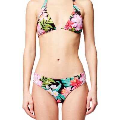 Sundek Costume Slip Fisso Fanta Nero Donna L Sundek Costume Slip Fisso Fanta Nero Donna L