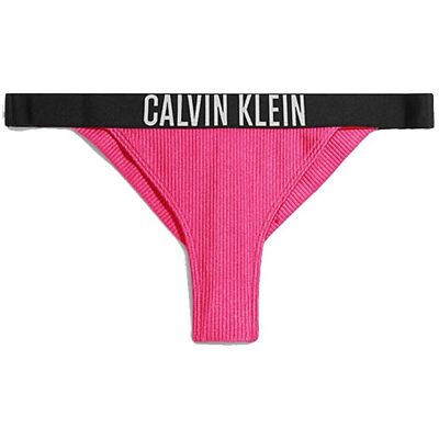 Calvin Costume Slip Brasil Elastico Parlato Rosa Donna XS Calvin Costume Slip Brasil Elastico Parlato Rosa Donna XS