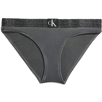 Calvin Costume Slip Delavato Logo Parlato Nero Donna S Calvin Costume Slip Delavato Logo Parlato Nero Donna S