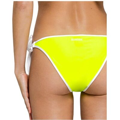 Sundek Costume Slip Alto Giallo Fluo Donna 38 Sundek Costume Slip Alto Giallo Fluo Donna 38