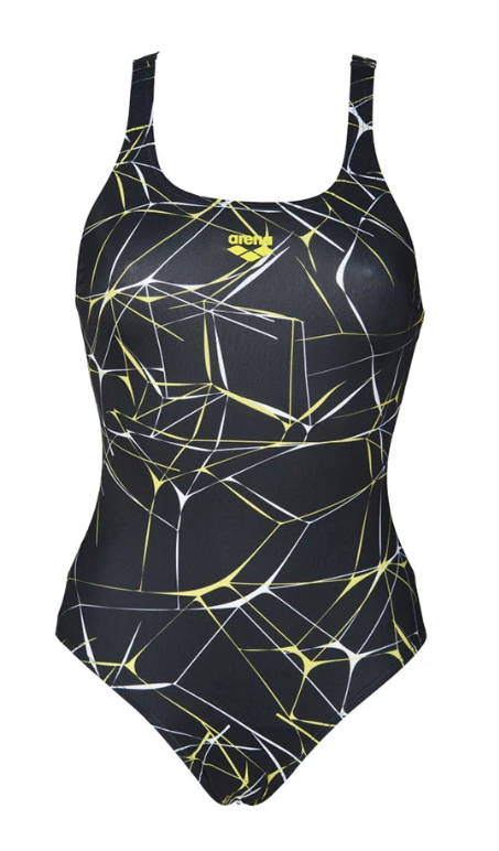 Arena Costume Intero Water Swim Nero Lime Donna ITA 44 / FR 40 Arena Costume Intero Water Swim Nero Lime Donna ITA 44 / FR 40