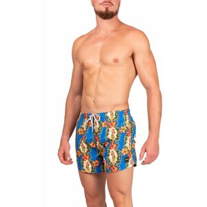 Effek Costume Boxer Fantasia Hawai Azzurro Uomo M