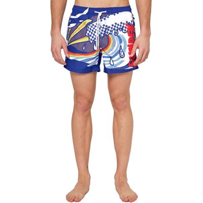 Sundek Costume Boxer 14 Pop Wave Blu Uomo XL Sundek Costume Boxer 14 Pop Wave Blu Uomo XL
