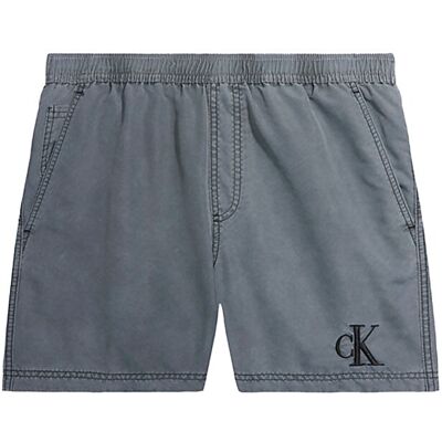 Calvin Costume Boxer Logo Grigio Uomo L Calvin Costume Boxer Logo Grigio Uomo L