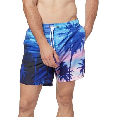 Sundek Costume Boxer 16 Fantasia Palme Rosa Uomo XL Sundek Costume Boxer 16 Fantasia Palme Rosa Uomo XL