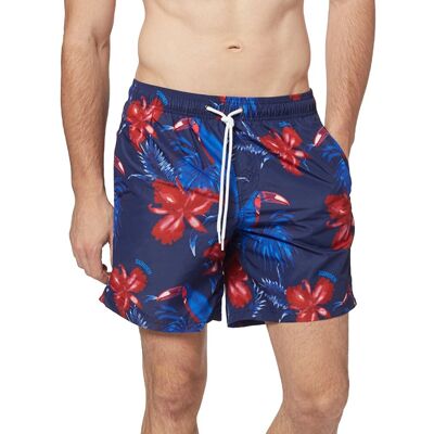 Sundek Costume Boxer 16 Fantasia Fiori Blu Uomo XL Sundek Costume Boxer 16 Fantasia Fiori Blu Uomo XL