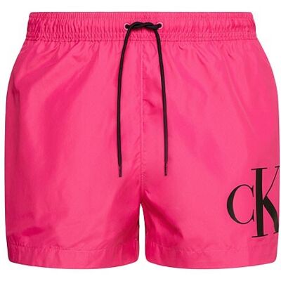 Calvin Costume Boxer Corto Big Logo Fucsia Uomo XL Calvin Costume Boxer Corto Big Logo Fucsia Uomo XL