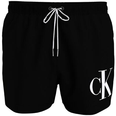 Calvin Costume Boxer Corto Big Logo Nero Uomo XL Calvin Costume Boxer Corto Big Logo Nero Uomo XL