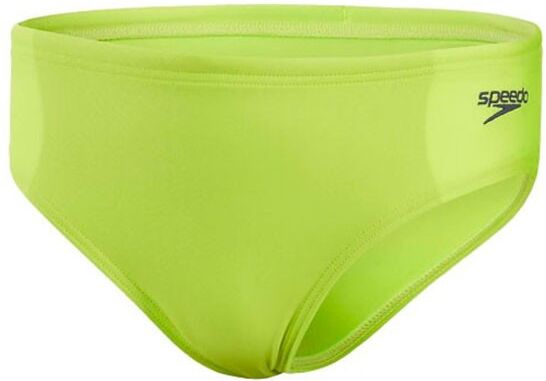 Speedo Costume Slip Logo Lime Navy Bambino 5-6 Anni