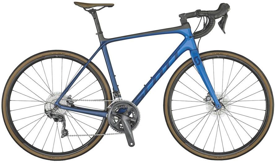 Scott Bici Da Corsa Addict 10 Disc Blu Uomo 56