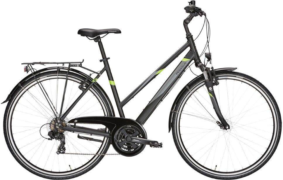 Pegasus City Bike Avanti 18 Trapez Nero Grigio Lime Donna 50 Pegasus City Bike Avanti 18 Trapez Nero Grigio Lime Donna 50