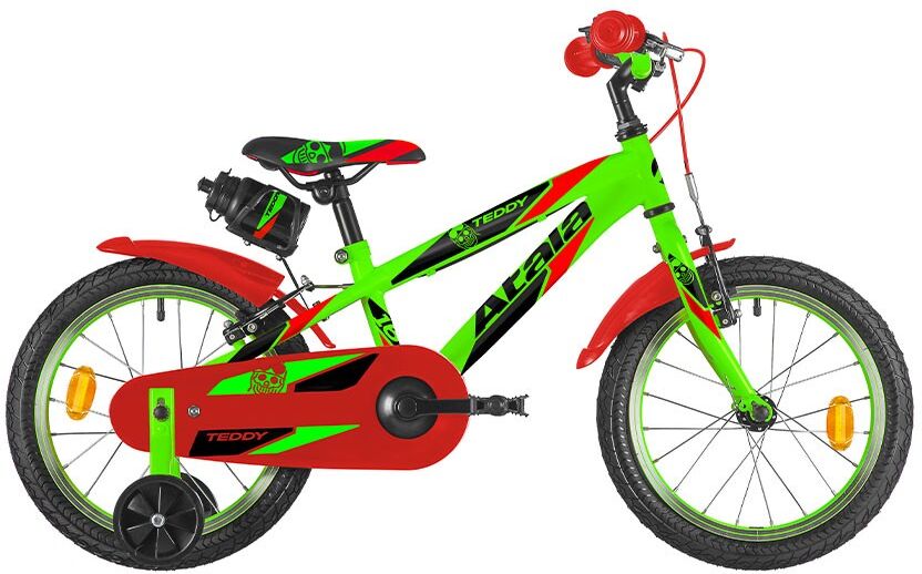 Atala Bici Bambino Teddy Boy 16" Rosso Verde TU Atala Bici Bambino Teddy Boy 16" Rosso Verde TU